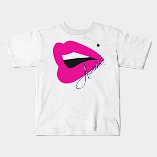 Purple Lips... Aaahhhh! Kids T-Shirt